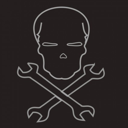 Skull and Tool Logo